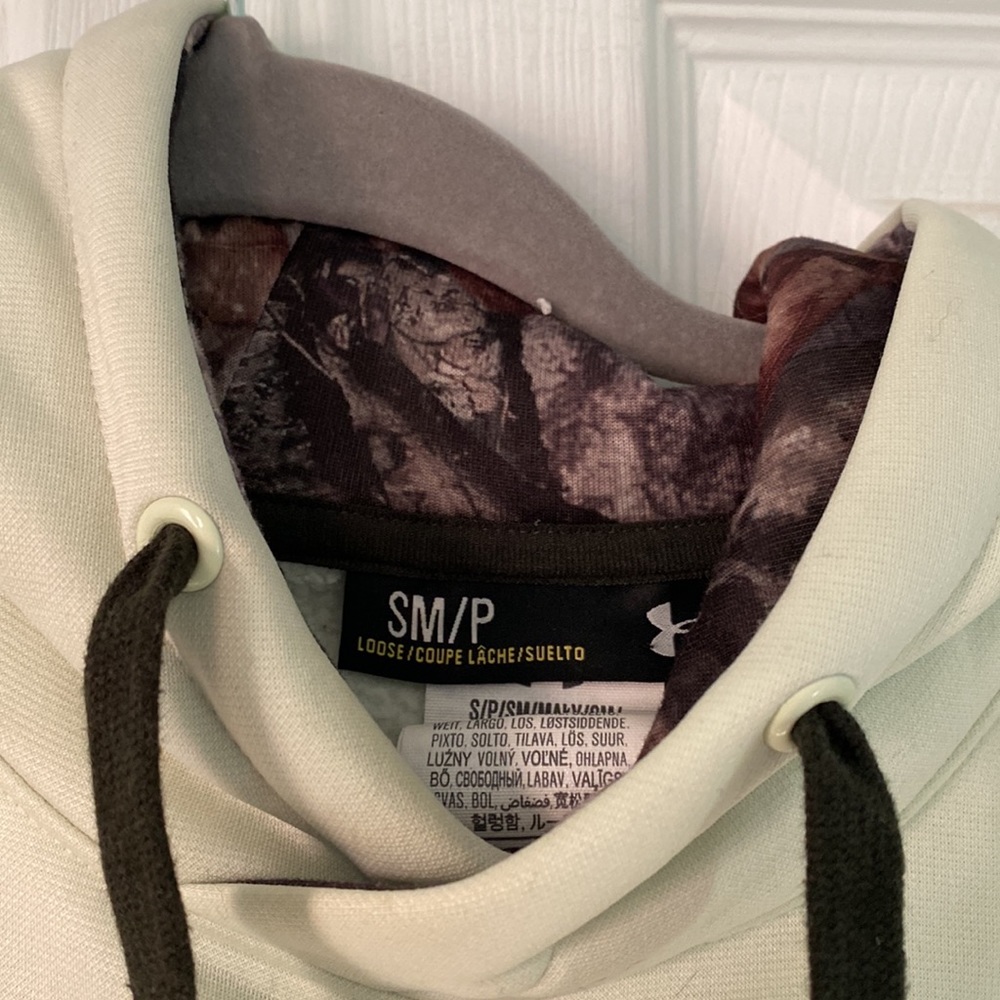 Under Armour Storm Hoodie Loose Fit Mint Green Camo Storm - Picture 3 of 5